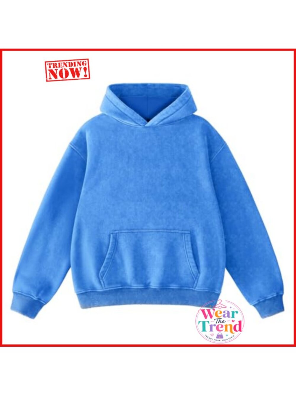 Oversized Acid Wash Hoodie Heavyweight Fleece Sweatshirt